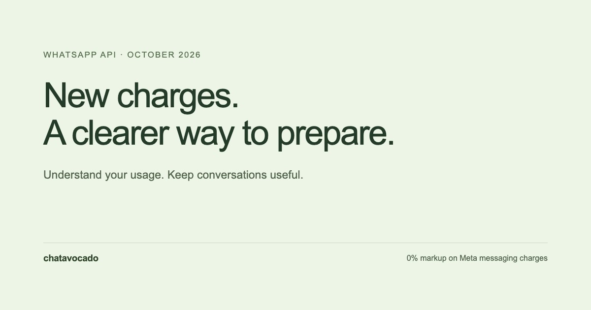 How to prepare for WhatsApp’s October 2026 charges